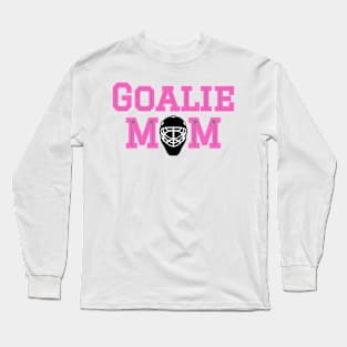 Hockey Goalie Mom pink Long Sleeve T-Shirt